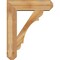 Ekena Millwork Olympic Craftsman Rough Sawn Bracket w/ Offset Brace, Western Red Cedar, 8"W x 28"D x 36"H BKT0806X28X36OLY04RWR - alternate 4